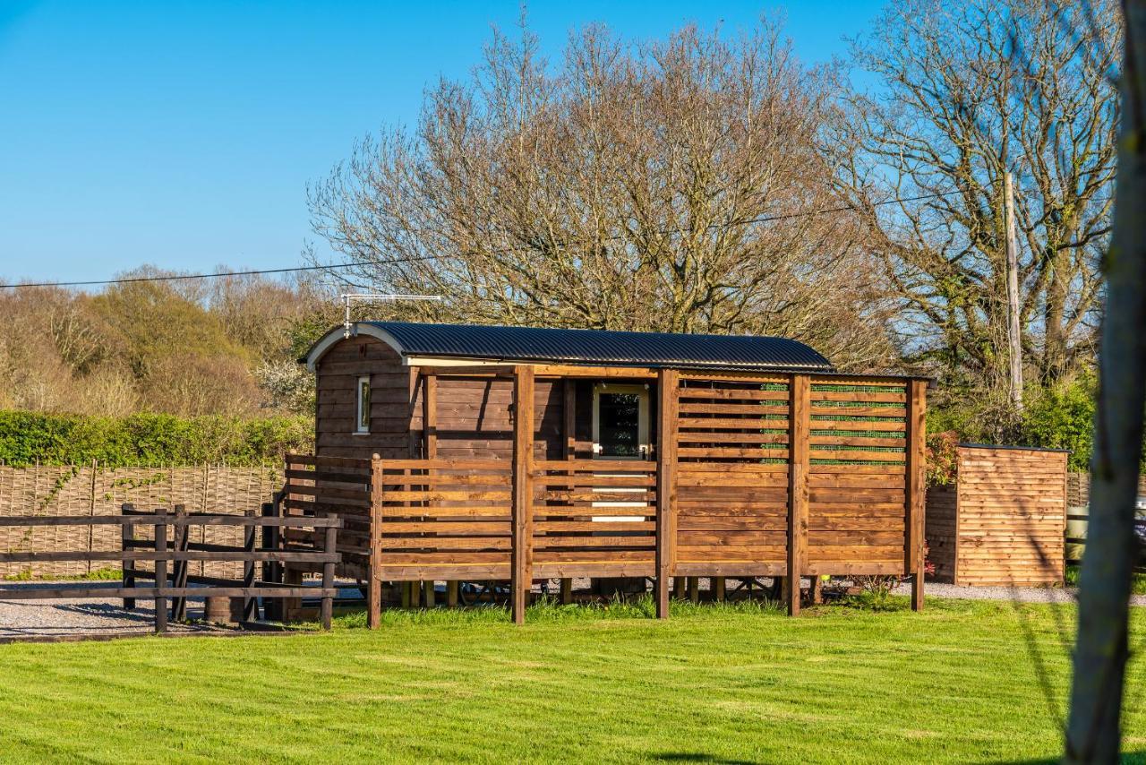 Hillside View Shepherds Hut - Ockeridge Rural Retreats Little Witley Exterior photo